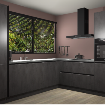 Beton Antraciet greeploze keuken Vogar 83912