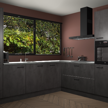 Beton Antraciet keuken Vogar 83910
