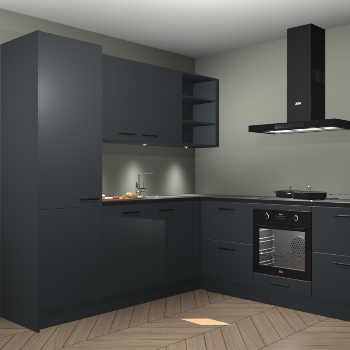 Onyxgrijze keuken Turek 74674