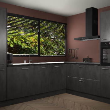 Beton Antraciet keuken Vogar 83914