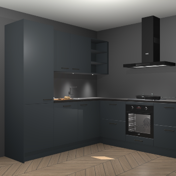 Onyxgrijze keuken Turek 74675