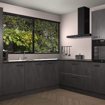 Beton Antraciet keuken Vogar 83917