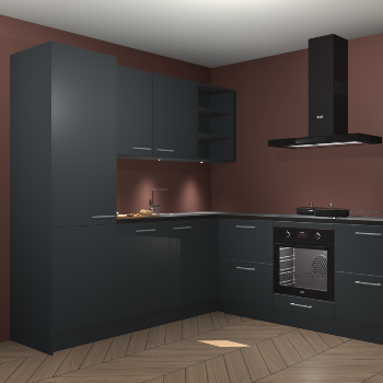 Onyxgrijze keuken Turek 74671