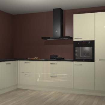 Magnolia hoogglans keuken Nuuk 68245