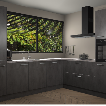 Beton Antraciet keuken Vogar 83925