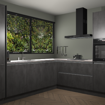 Beton Antraciet greeploze keuken Vogar 83927