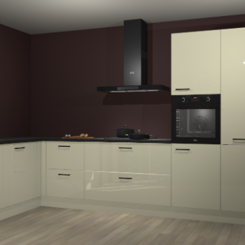 Magnolia hoogglans keuken Nuuk 68252