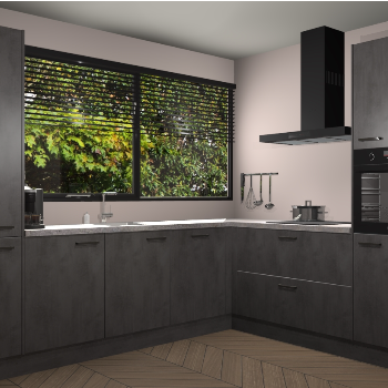 Beton Antraciet keuken Vogar 83929