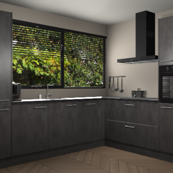 Beton Antraciet keuken Vogar 83931