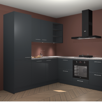 Onyxgrijze keuken Turek 74689