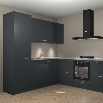 Onyxgrijze keuken Turek 74690