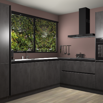 Beton Antraciet greeploze keuken Vogar 83938