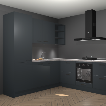 Onyxgrijze keuken Turek 74693