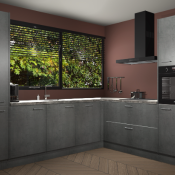 Beton Parelgrijs keuken Vogar 83448