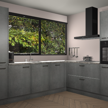 Beton Parelgrijs keuken Vogar 83451