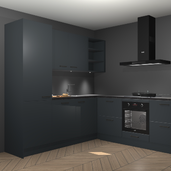 Onyxgrijze keuken Turek 74699