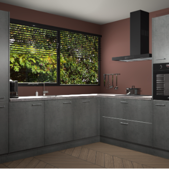 Beton Parelgrijs keuken Vogar 83454