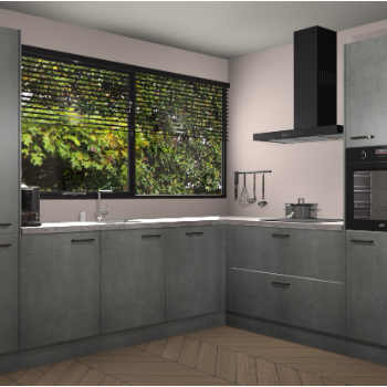 Beton Parelgrijs keuken Vogar 83457