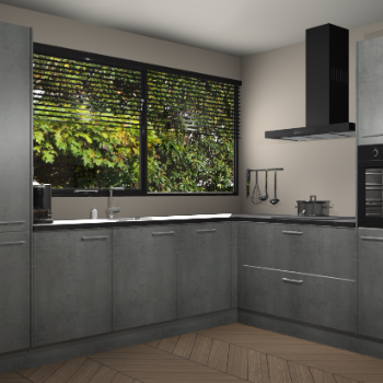 Beton Parelgrijs keuken Vogar 84218