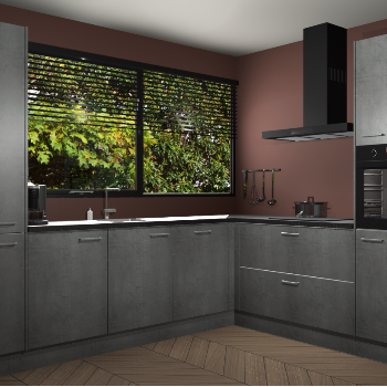 Beton Parelgrijs keuken Vogar 83460