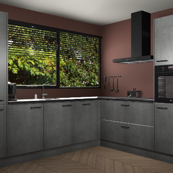 Beton Parelgrijs keuken Vogar 83463