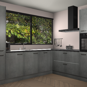 Beton Parelgrijs keuken Vogar 83464