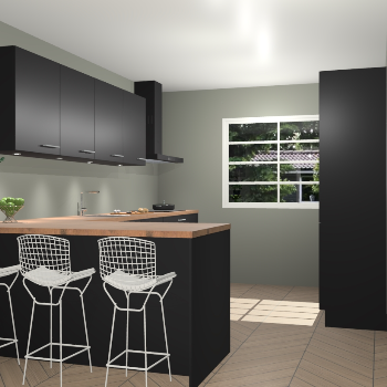 Zwarte keuken Sopot 62094