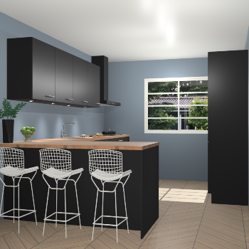 Zwarte keuken Sopot 62095