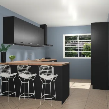 Zwarte keuken Sopot 62095