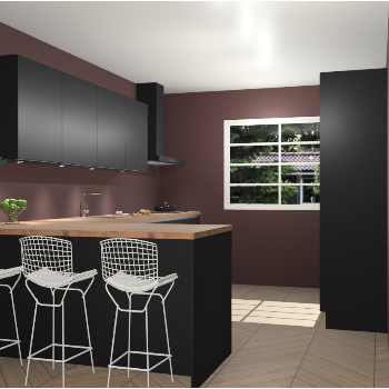 Zwarte greeploze keuken Sopot 62096