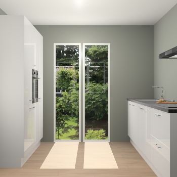 Zijdegrijze keuken Dallas 73036