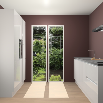 Zijdegrijze greeploze keuken Dallas 73038