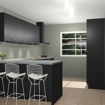 Zwarte keuken Sopot 62138