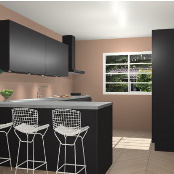 Zwarte greeploze keuken Sopot 62143