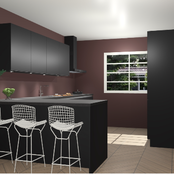 Zwarte greeploze keuken Sopot 62146