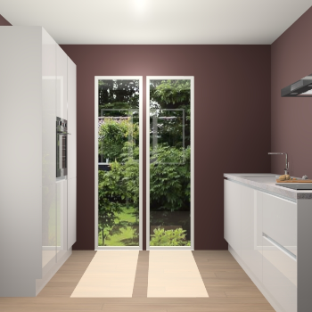 Zijdegrijze greeploze keuken Dallas 73079