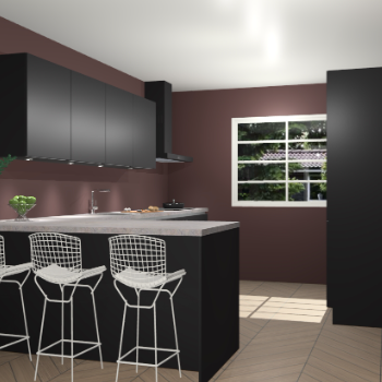 Zwarte greeploze keuken Sopot 62198