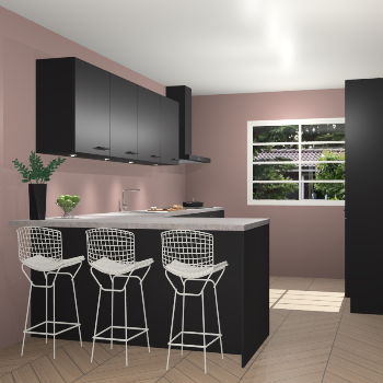 Zwarte keuken Sopot 62199