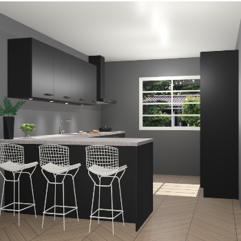 Zwarte keuken Sopot 62200