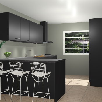 Zwarte keuken Sopot 62210