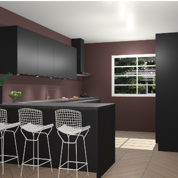 Zwarte greeploze keuken Sopot 62204