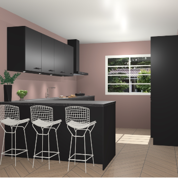 Zwarte keuken Sopot 62205