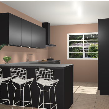 Zwarte greeploze keuken Sopot 62207