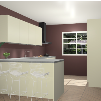 Magnolia greeploze keuken Sopot 62320