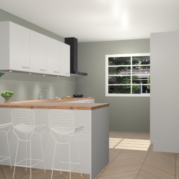 Zijdegrijze keuken Sopot 62307