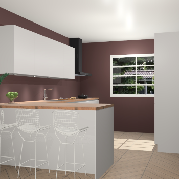 Zijdegrijze greeploze keuken Sopot 62309