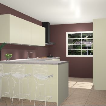 Magnolia greeploze keuken Sopot 62345