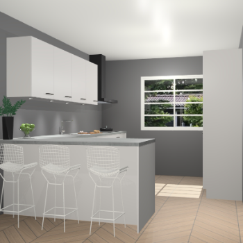 Zijdegrijze keuken Sopot 62373