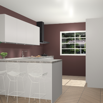 Zijdegrijze greeploze keuken Sopot 62383