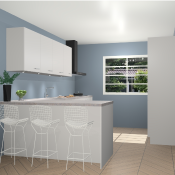 Zijdegrijze keuken Sopot 62388